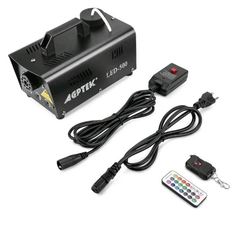 Smoke Machine, AGPTEK Fog Machine with 13 Colorful LED Lights Effect, 500W